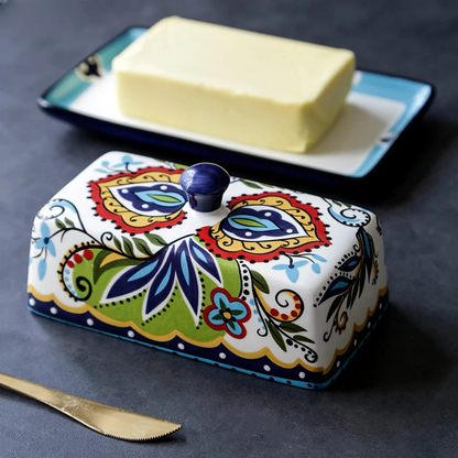 TuscanCharm handgeschilderde boterhouder