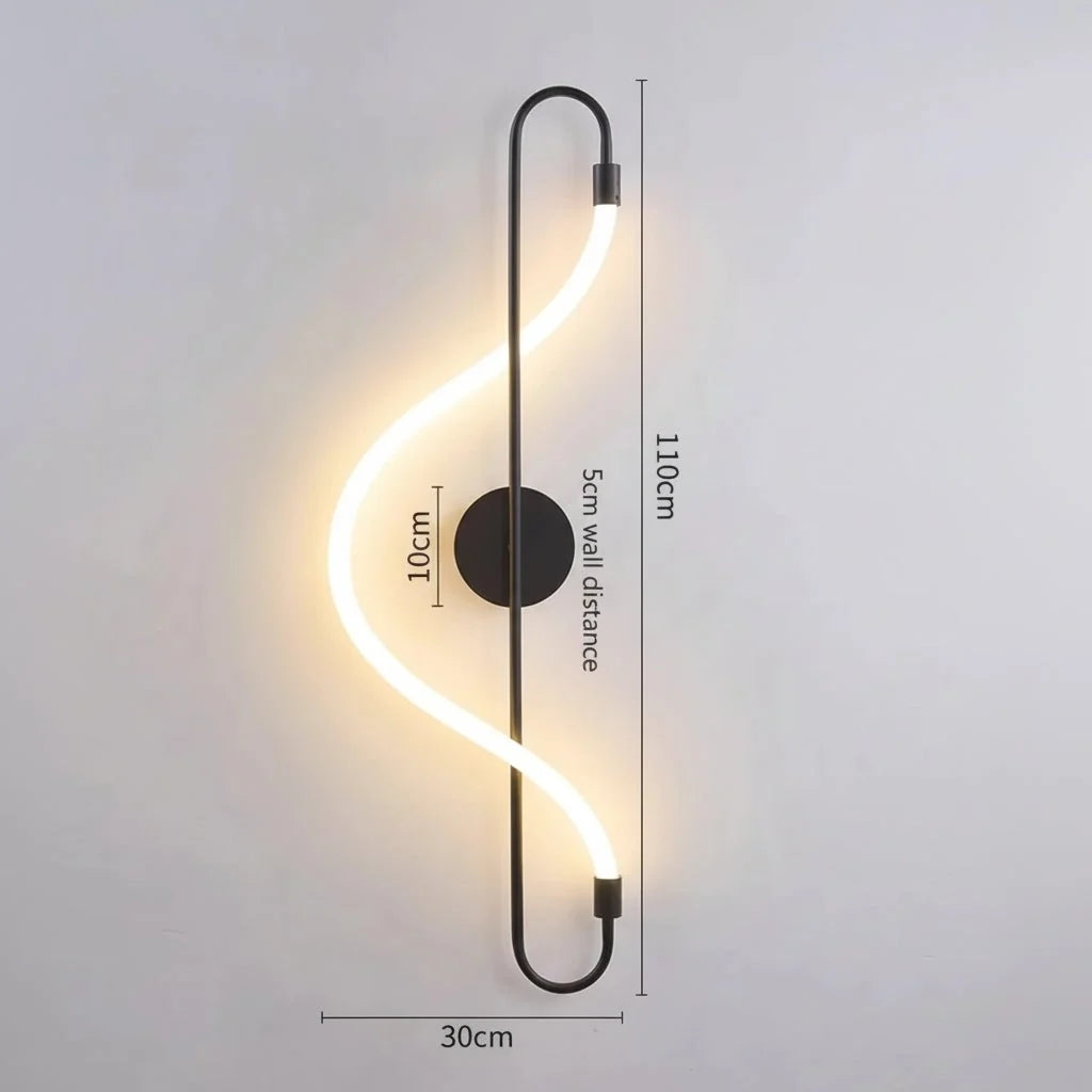 ALUGOLD moderne gouden LED wandlamp