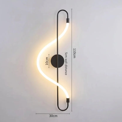 ALUGOLD moderne gouden LED wandlamp