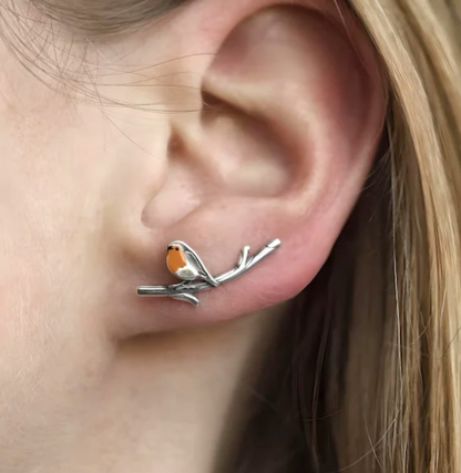 LuckFeather handgemaakte glas-in-lood oorbellen
