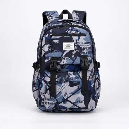 Scholum Schoolrugzak Met Abstracte Print