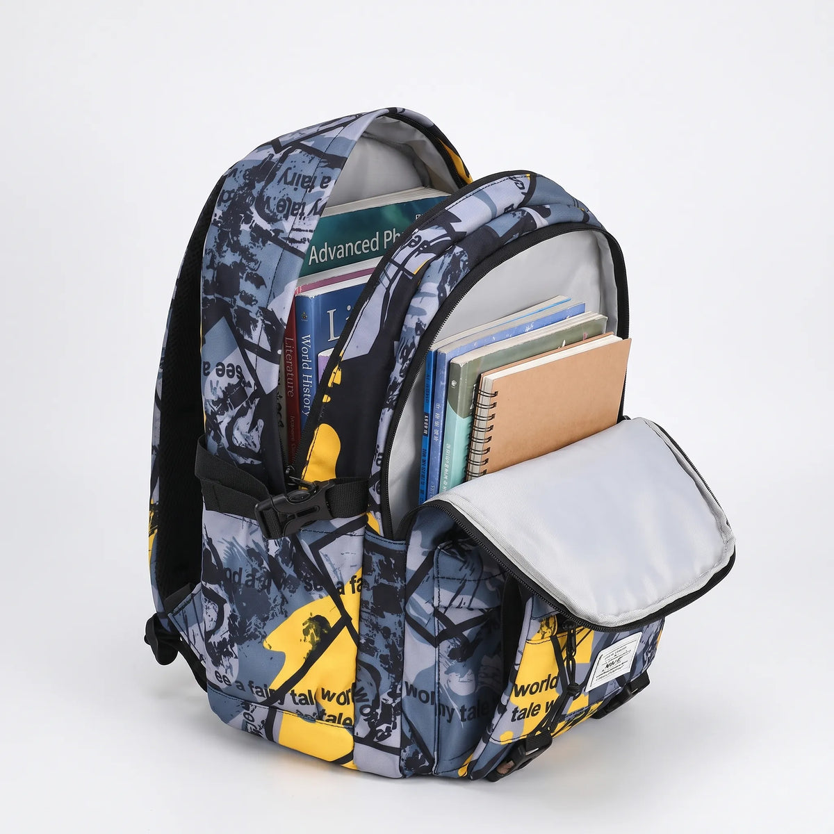 Scholum Schoolrugzak Met Abstracte Print