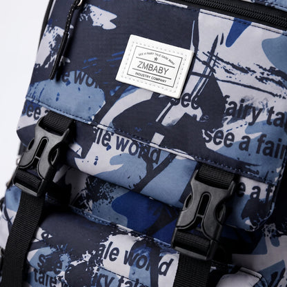 Scholum Schoolrugzak Met Abstracte Print