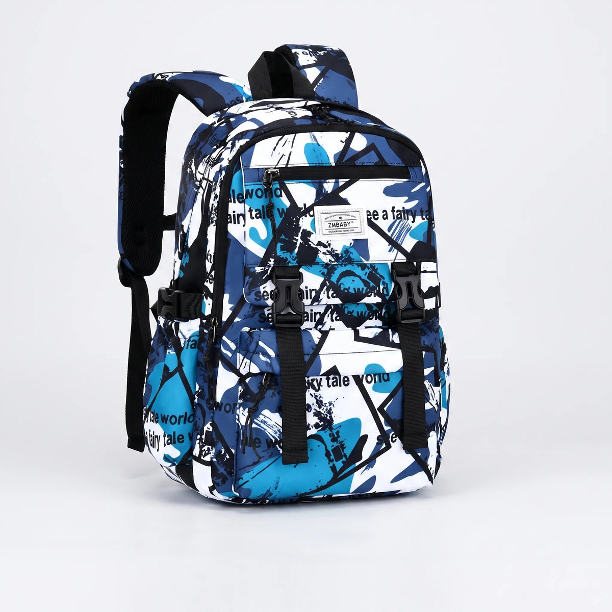Scholum Schoolrugzak Met Abstracte Print