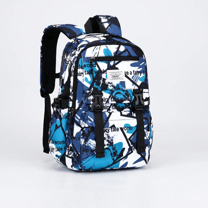 Scholum Schoolrugzak Met Abstracte Print