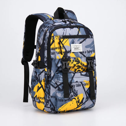 Scholum Schoolrugzak Met Abstracte Print