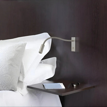 Flexibele wandleeslamp met zwanenhalsarm