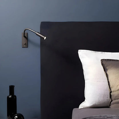 Flexibele wandleeslamp met zwanenhalsarm