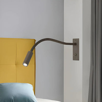 Flexibele wandleeslamp met zwanenhalsarm