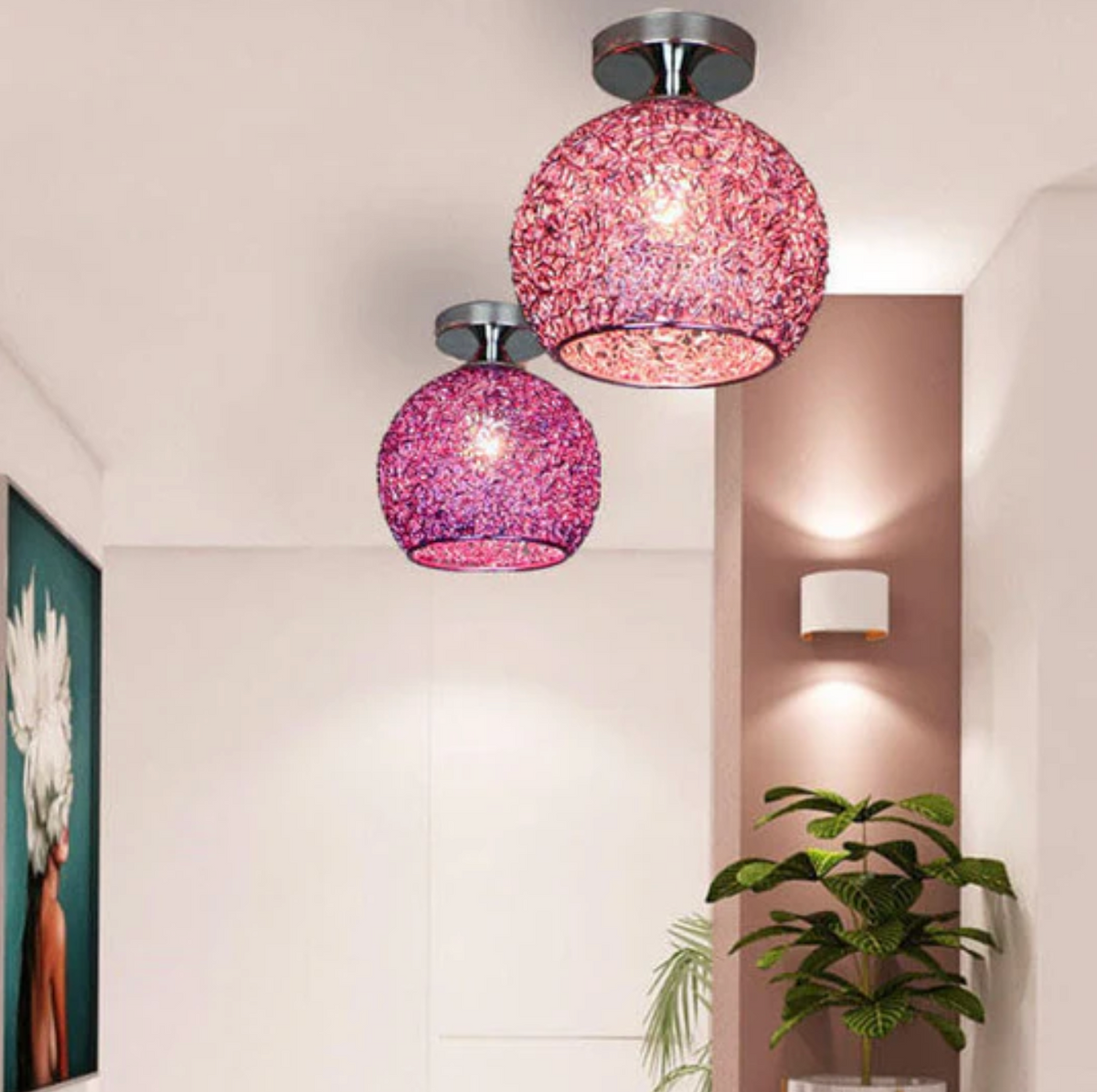 LumiGlobe metalen plafondlamp