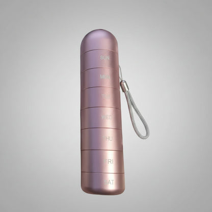 VITACASE waterdichte 7-daagse aluminium pillendoos