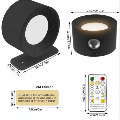 ScandiGlow draadloze wandlamp