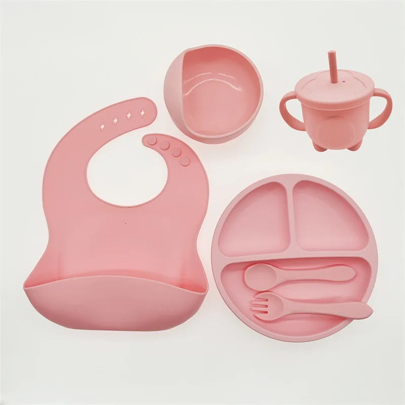 TinyBites siliconen baby eetset