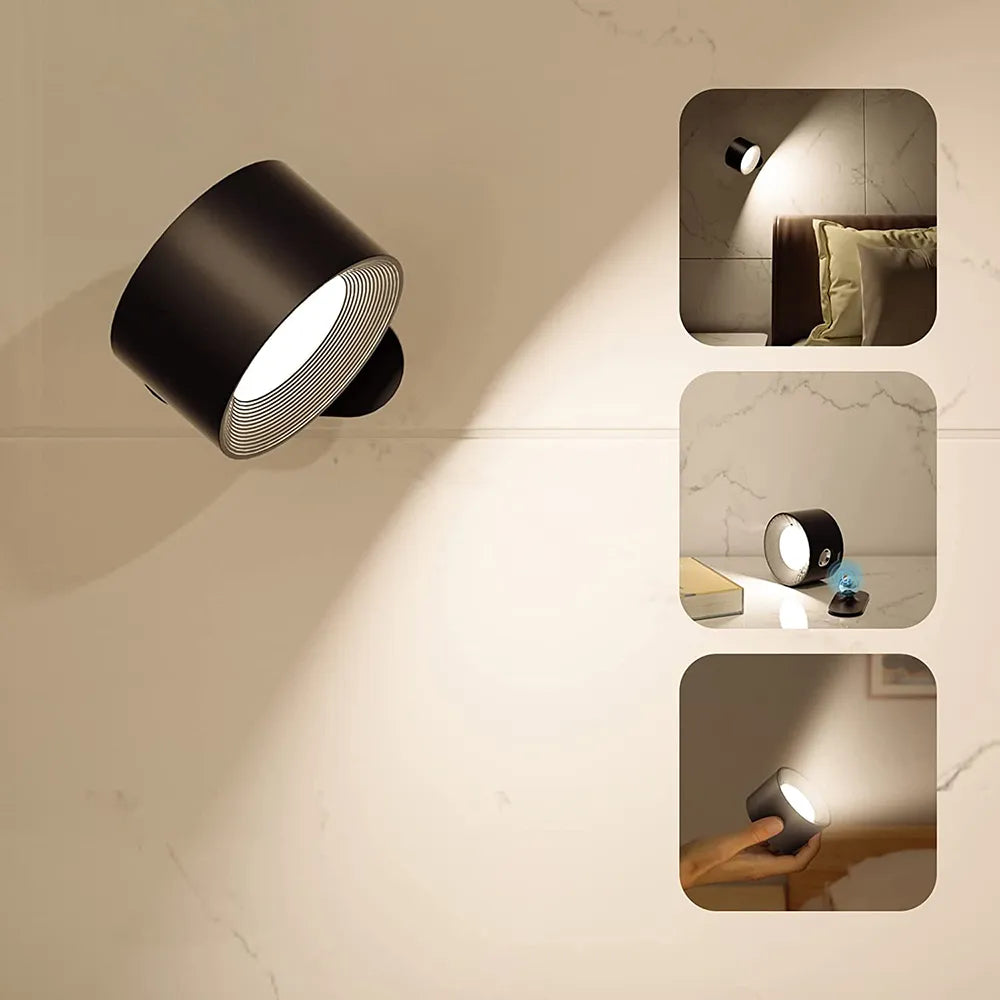 Lumio draadloze wandlamp met 360° rotatie