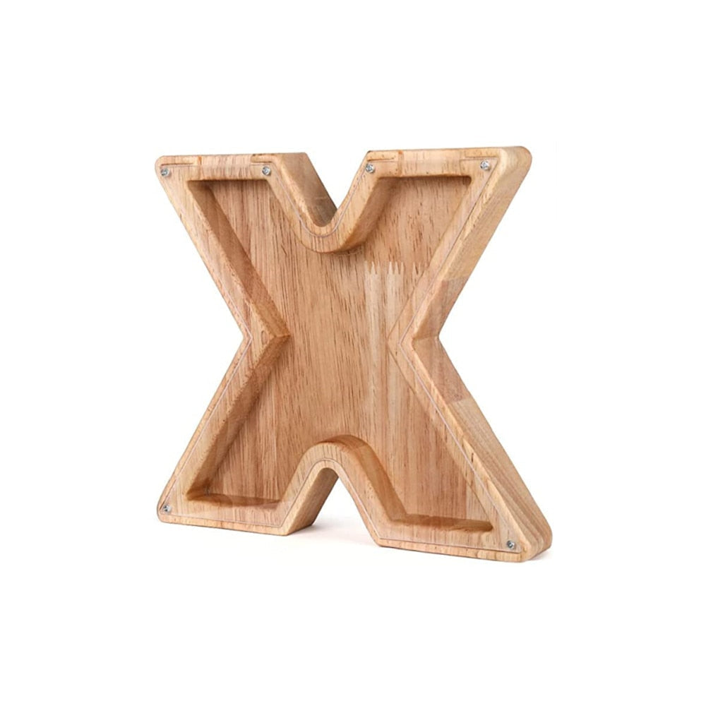 LetterSaver houten alfabet spaarpot