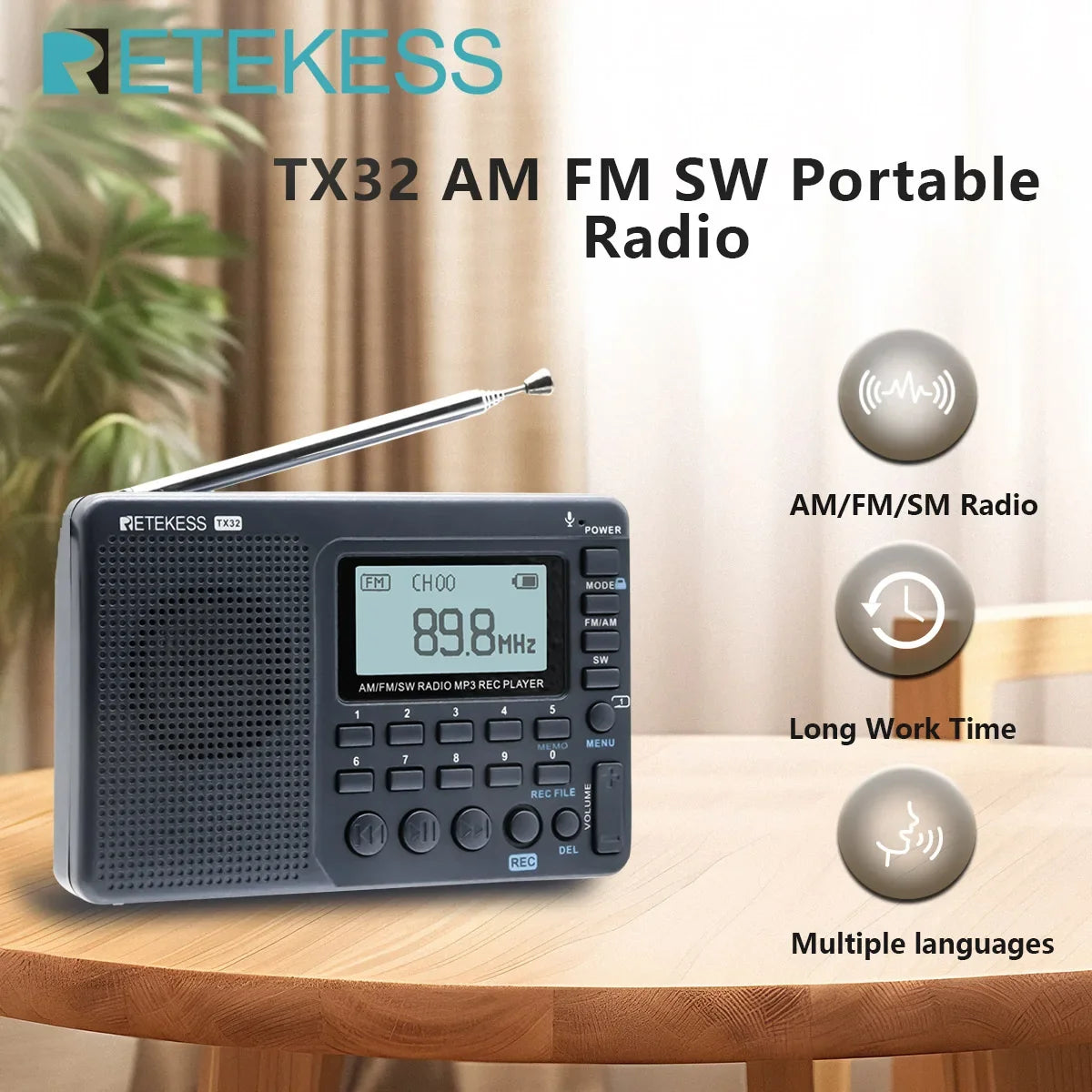 EchoWave draagbare radio