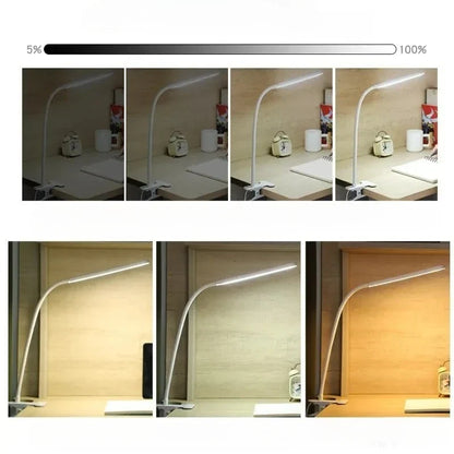 Flexibele LED-klemlamp met USB