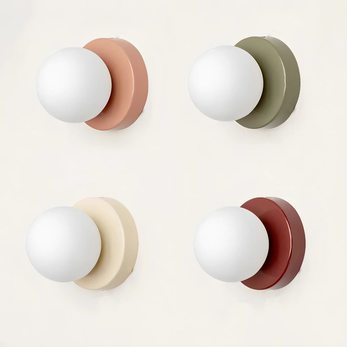 Lumio Scandinavische wandlamp met glazen kap