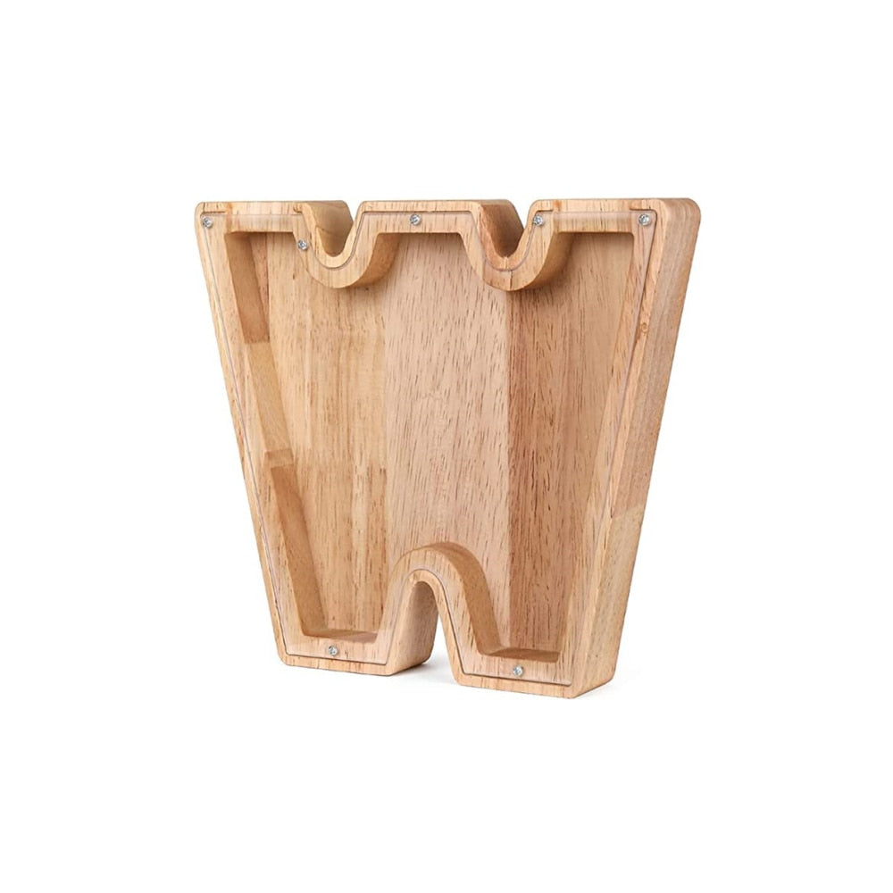 LetterSaver houten alfabet spaarpot