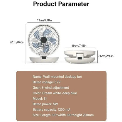 BreezeFlex S1 draagbare ventilator