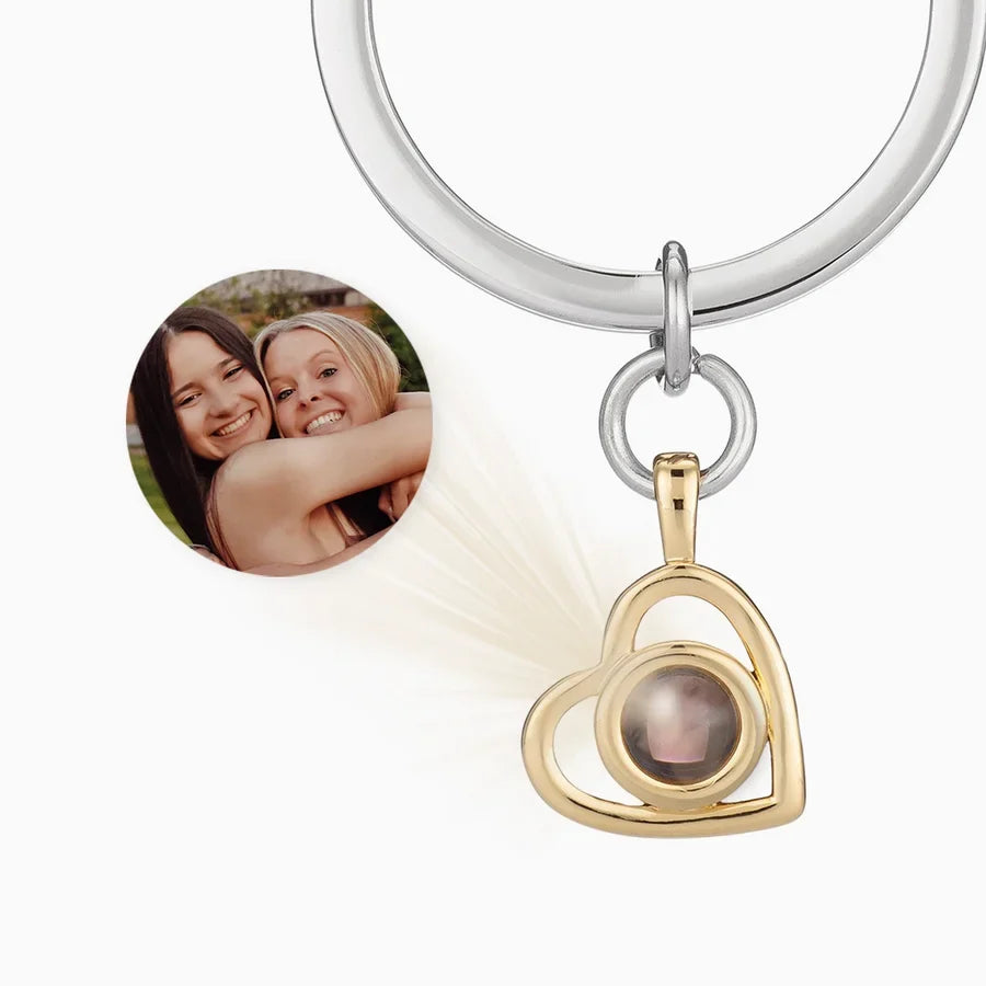 HeartMemoir gepersonaliseerde fotosleutelhanger
