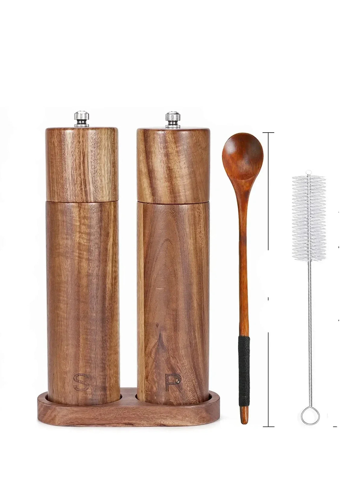 WoodSpice houten zout- en pepermolenset
