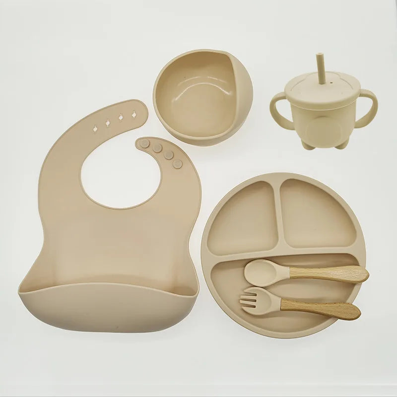 TinyBites siliconen baby eetset