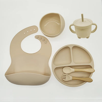 TinyBites siliconen baby eetset