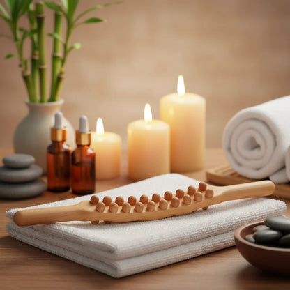 THERAWOOD houten Gua Sha massagestaaf