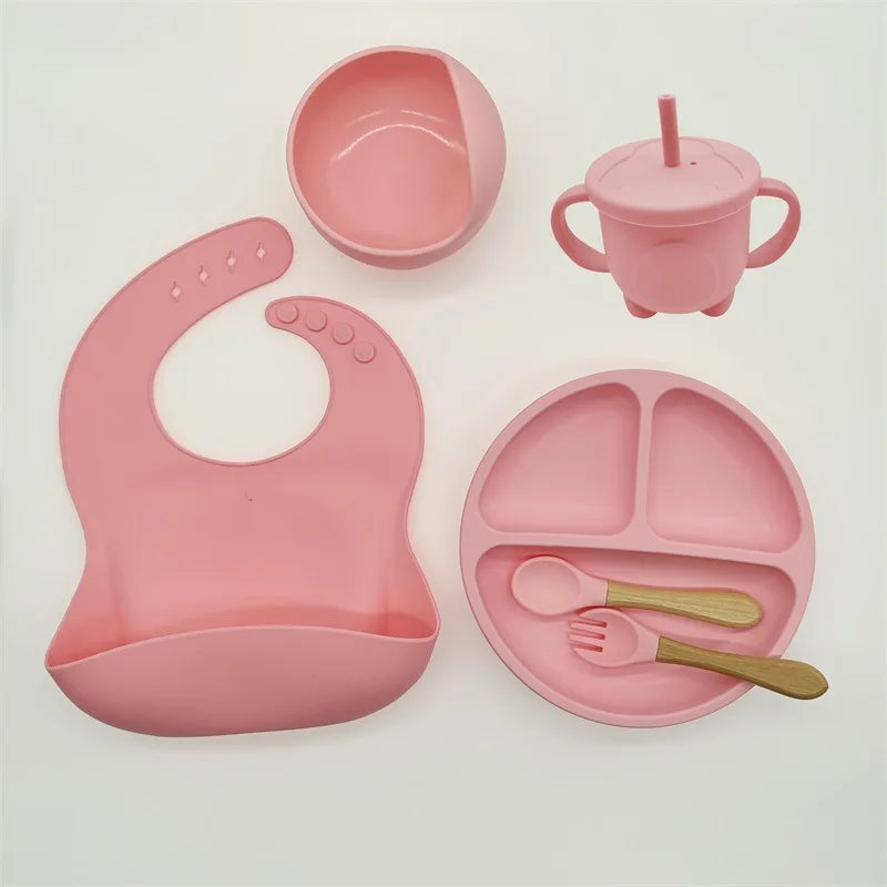 TinyBites siliconen baby eetset