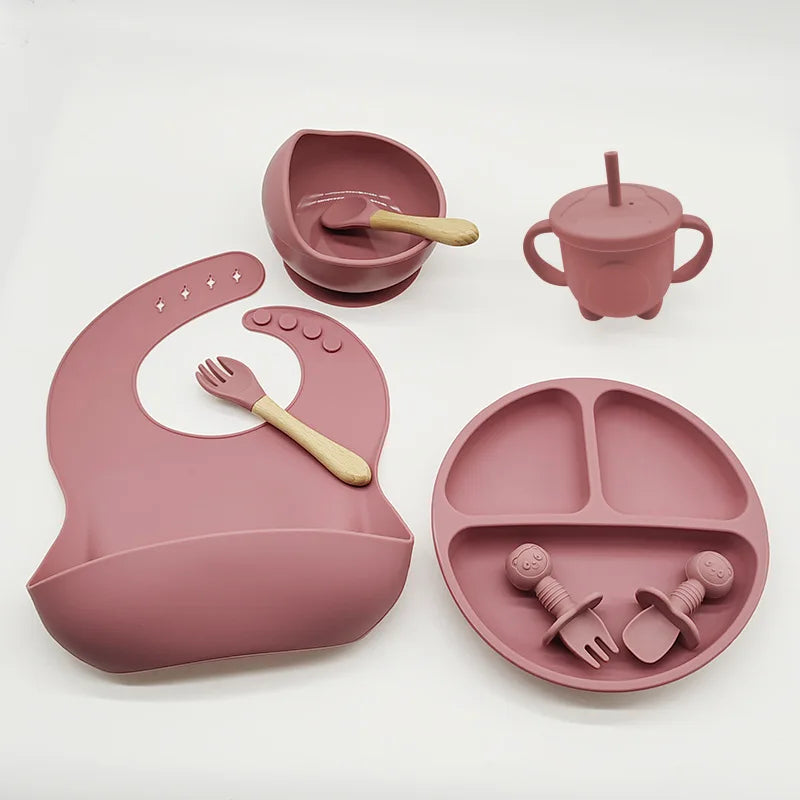 TinyBites siliconen baby eetset