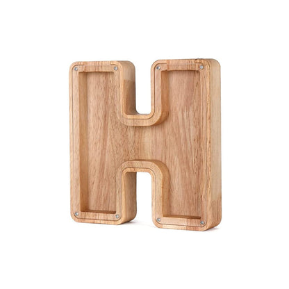 LetterSaver houten alfabet spaarpot