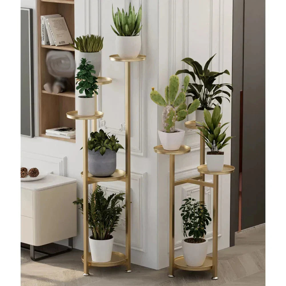 Plantenrek Meerlaags Met Ronde Planken