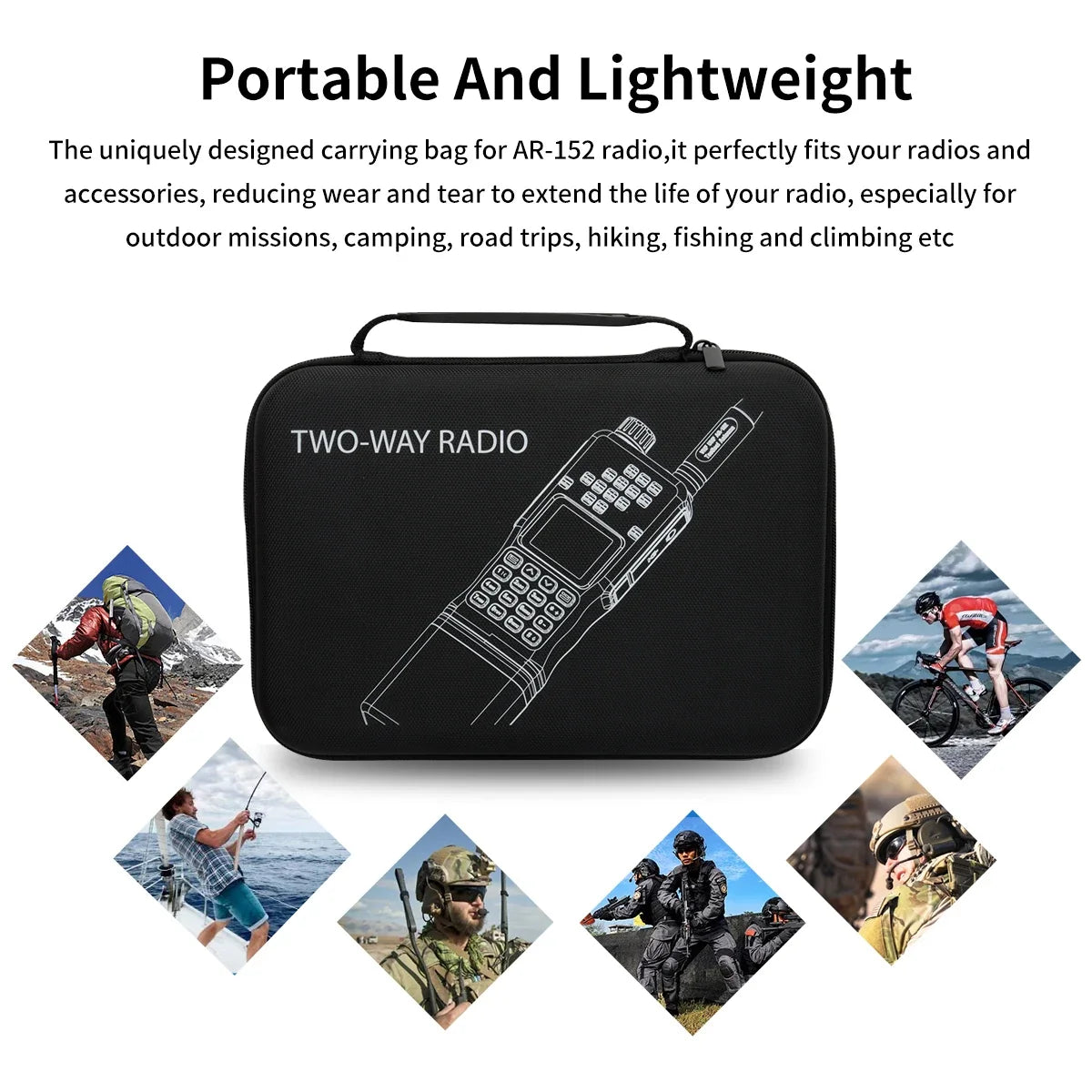 CommGuard dual-band walkie talkie