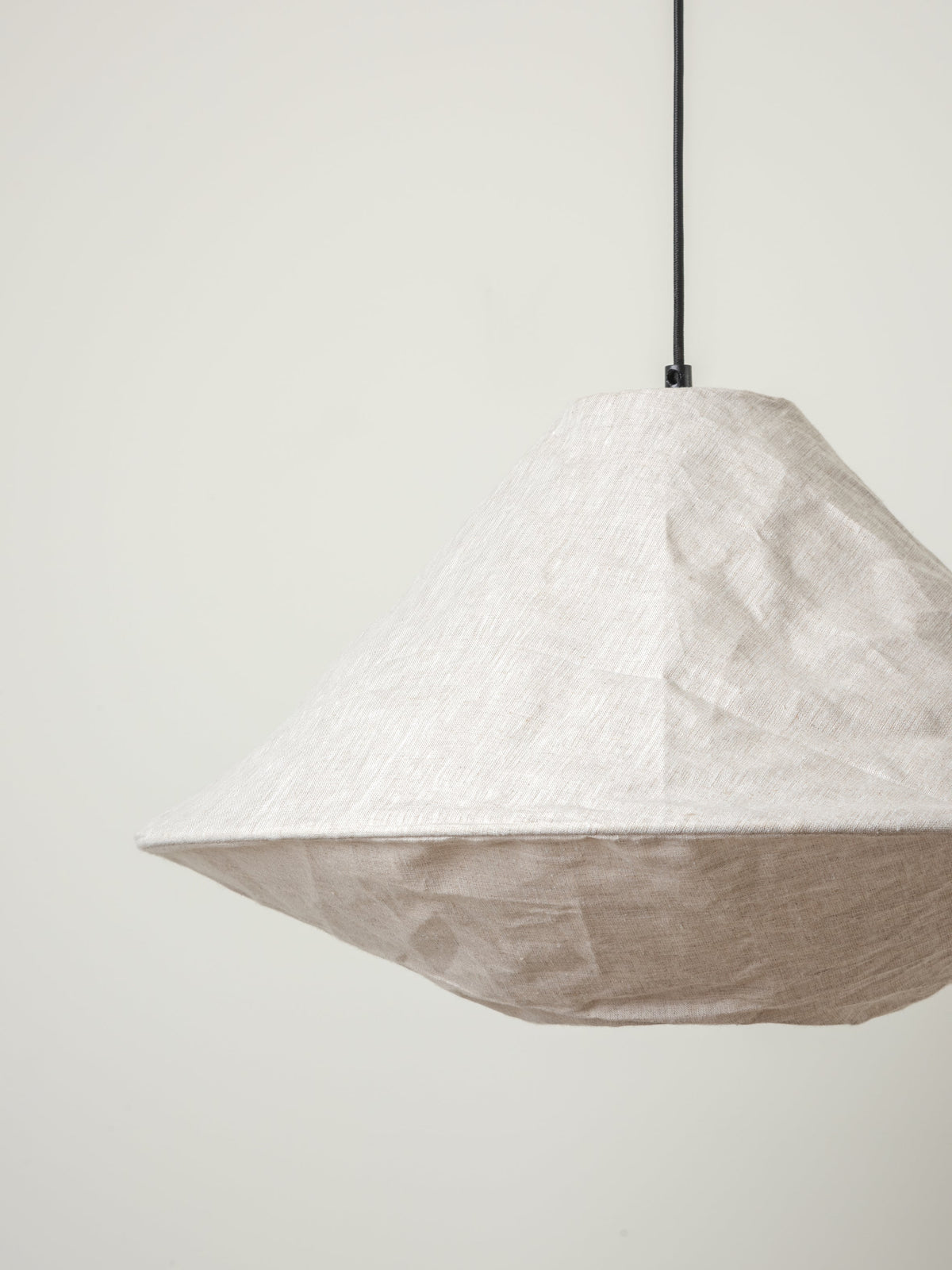 Opvouwbare linnen hanglamp kap