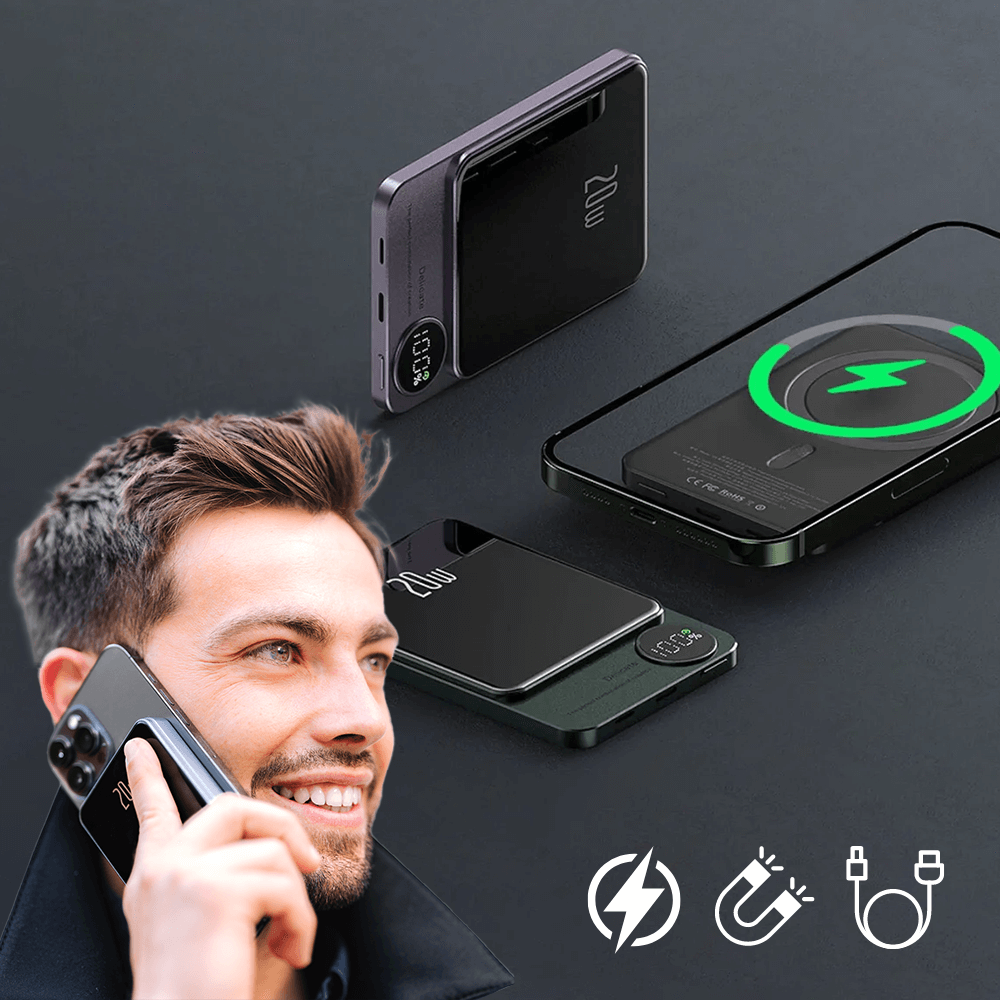 SlimMate magnetische draadloze powerbank