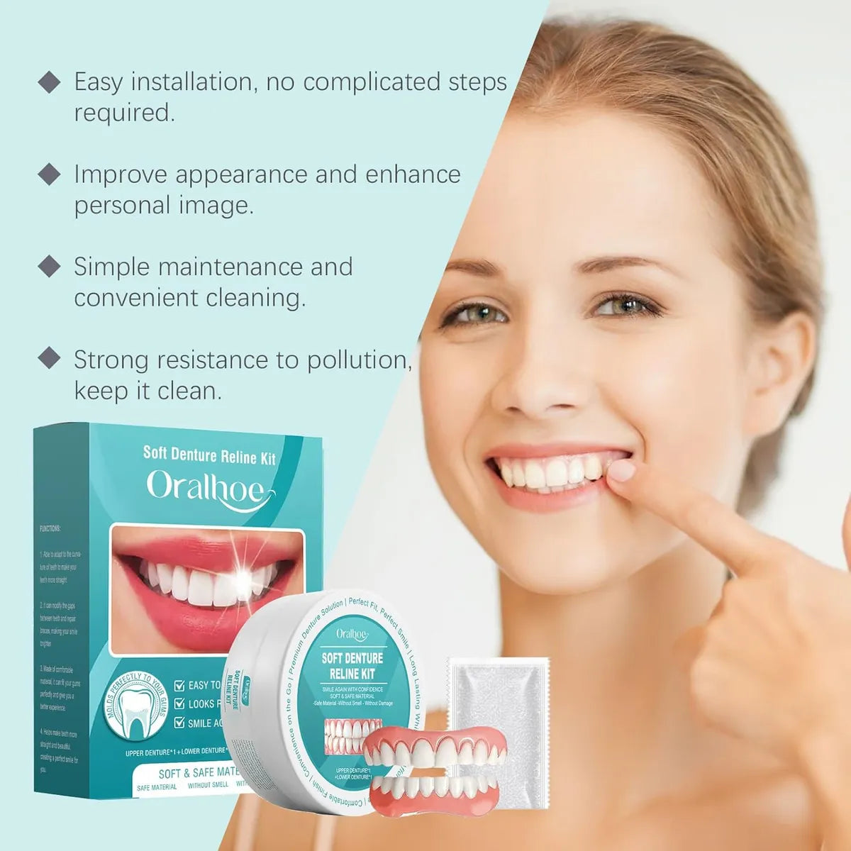 SmileGuard siliconen tandprothese