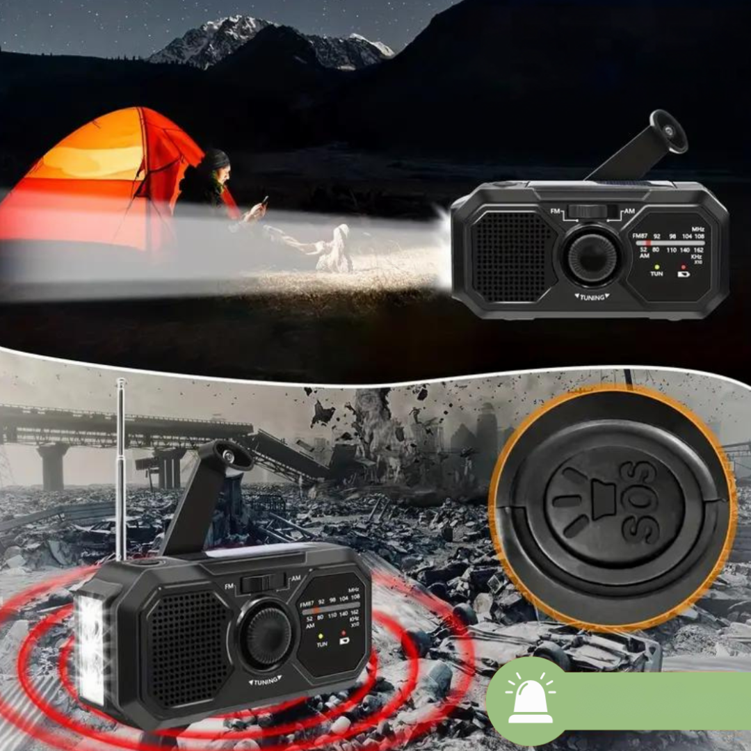 SolarShine draagbare zonne-energie noodradio