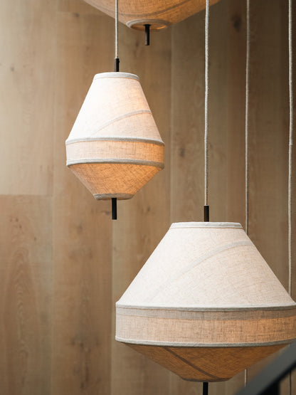 Lumière gelaagde linnen hanglamp