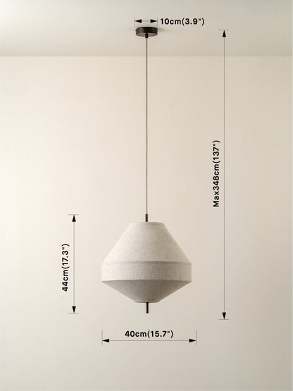 Lumière gelaagde linnen hanglamp