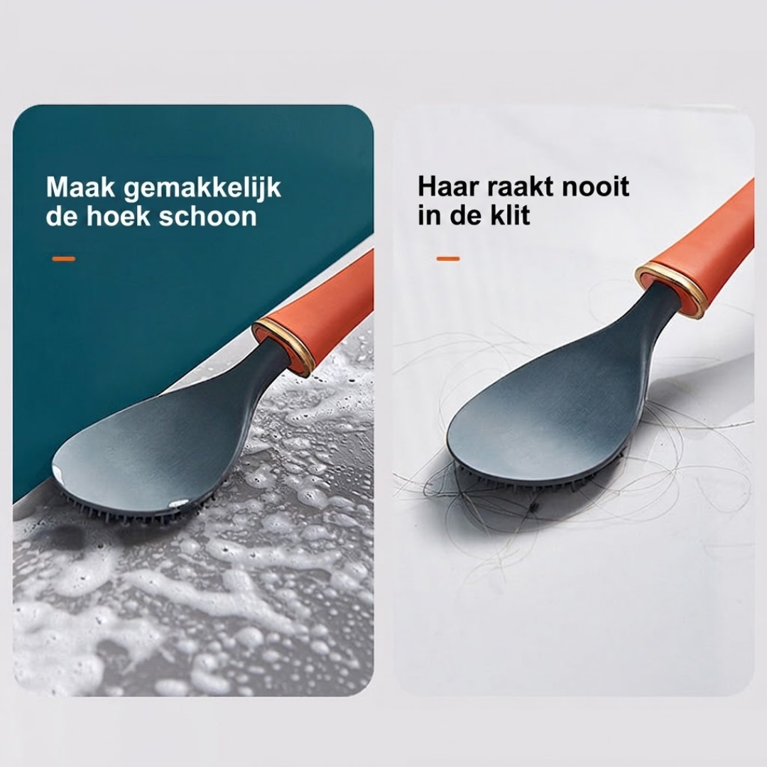 FlexiClean siliconen toiletborstel met wandhouder