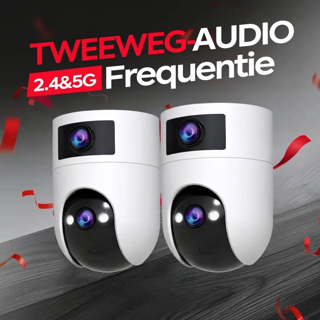 Beveiligingscamera Buiten PTZ Dubbele Lens WiFi