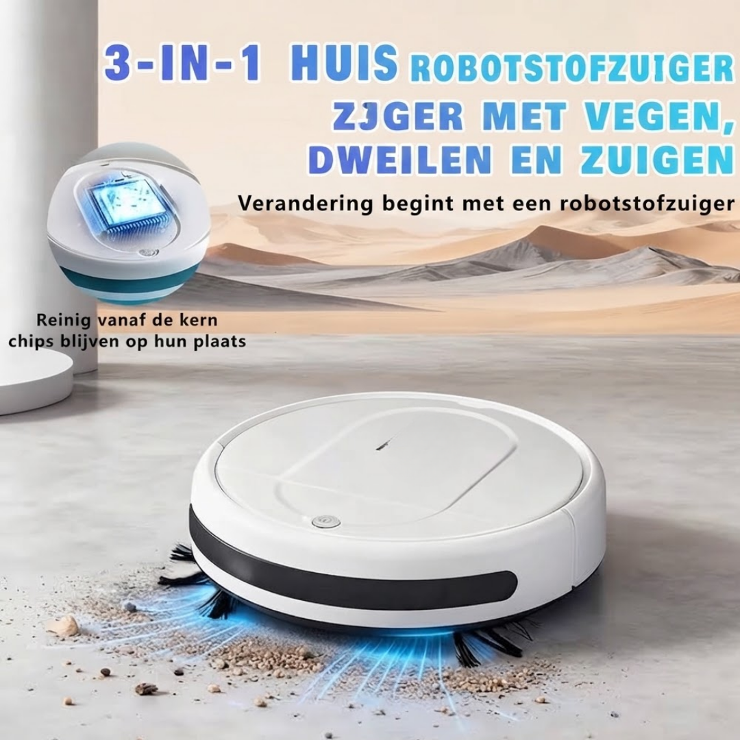 Robotstofzuiger 3-in-1 dweilfunctie