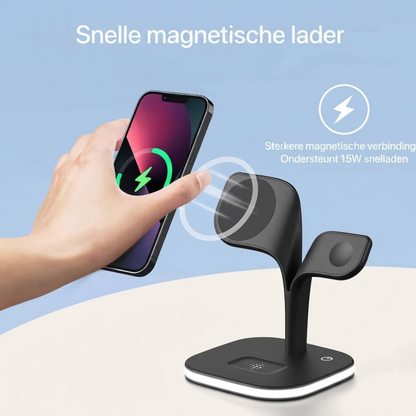 3-in-1 magnetische draadloze oplader