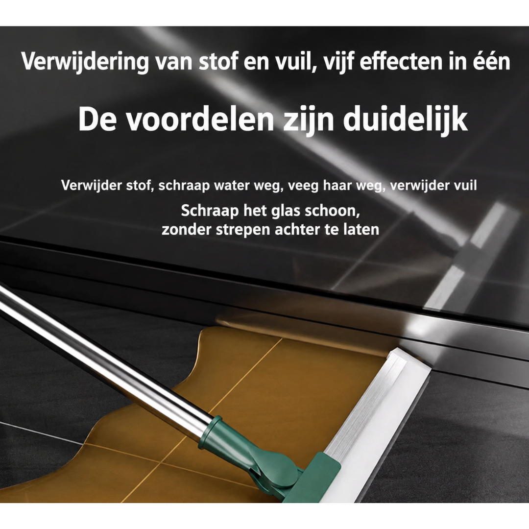 Multifunctionele vloerwisser en raamschraper