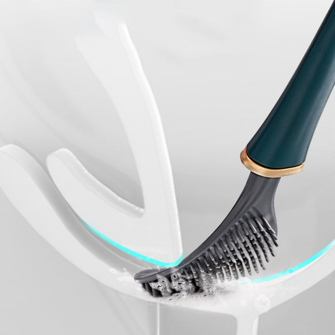 FlexiClean siliconen toiletborstel met wandhouder