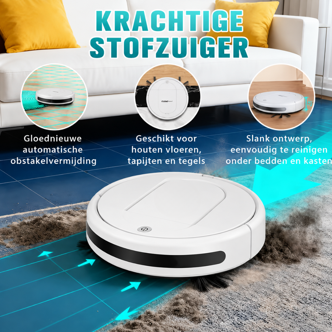 Robotstofzuiger 3-in-1 dweilfunctie