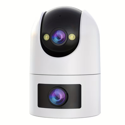 Beveiligingscamera Buiten PTZ Dubbele Lens WiFi