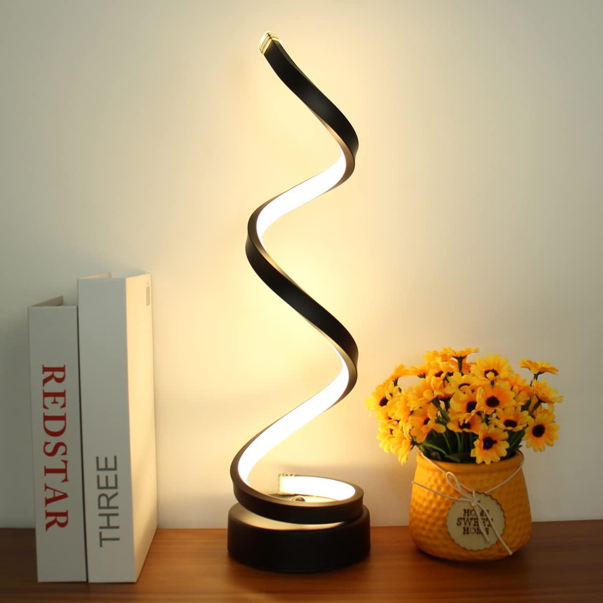 Spiraallamp dimbare LED tafellamp