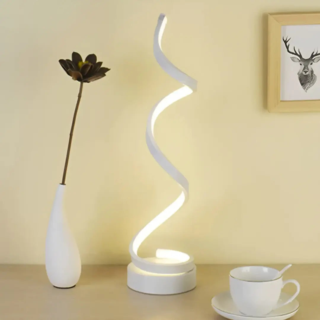 Spiraalvormige LED-tafellamp 19W met dimmer
